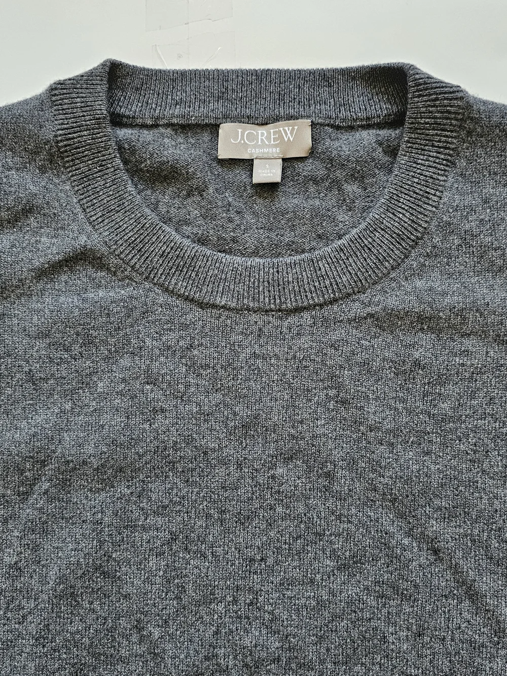 J. Crew Dark Charcoal Crewneck Sweater Sz. Small